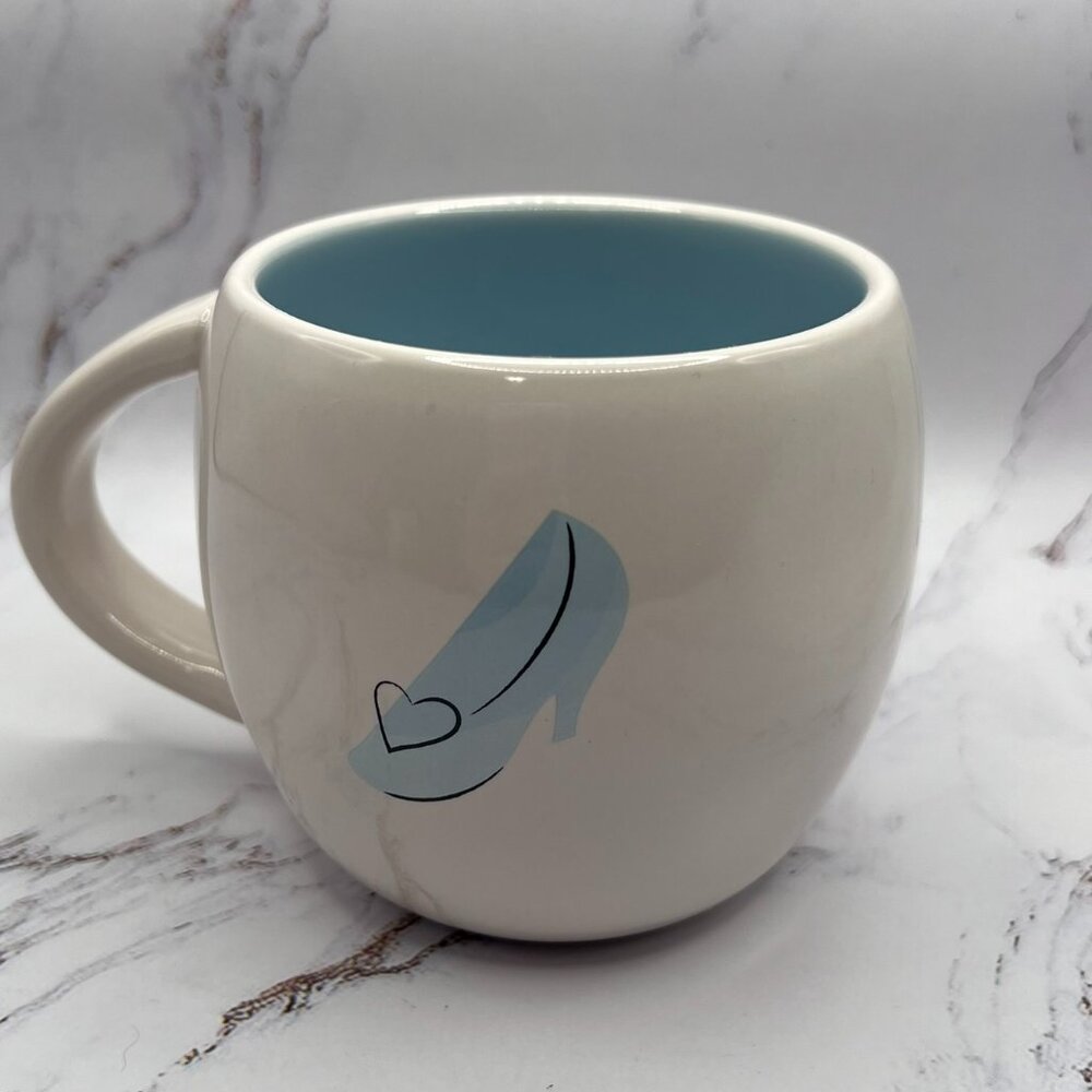 Rae Dunn Cinderella Slipper Disney Princess Collaboration Coffee Tea Mug Cup